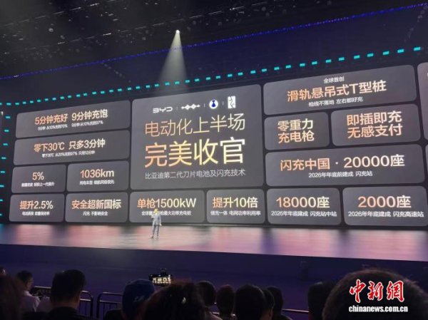 比亚迪发布第二代刀片电池：9分钟充至97% 破解充电速度瓶颈