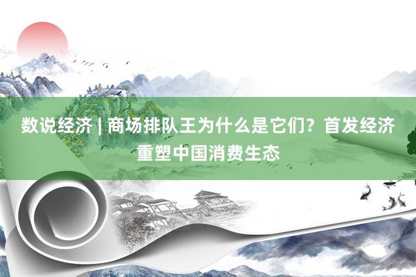 数说经济 | 商场排队王为什么是它们？首发经济重塑中国消费生态