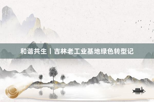 和谐共生丨吉林老工业基地绿色转型记