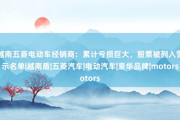 越南五菱电动车经销商：累计亏损巨大，股票被列入警示名单|越南盾|五菱汽车|电动汽车|豪华品牌|motors