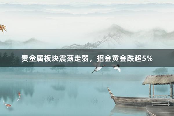 贵金属板块震荡走弱，招金黄金跌超5%